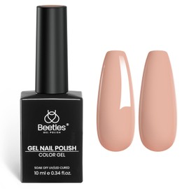 Beetles Nude Fall Gel Nail Polish 10ml Light Brown Color Gel Polish Soak off UV Led Lamp Needed Manicure Salon DIY Home Gift for Women Oat Latte