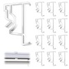 12pcs Valance Clips for Blinds,2 Inch Clear Blind Clips Plastic