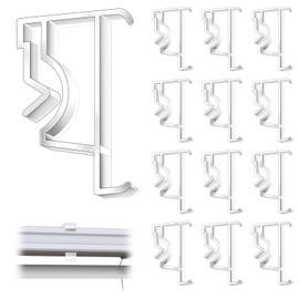 12pcs Valance Clips for Blinds,2 Inch Clear Blind Clips Plastic Hidden Blinds Replacement Parts