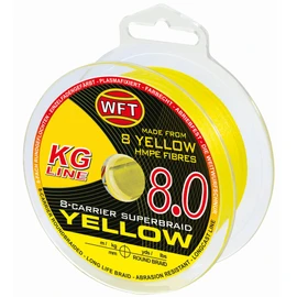 WFT KG 8 Yellow Braided Fishing Line 150 m Diameter / Load Capacity 0.18 mm / 24 kg Load Capacity