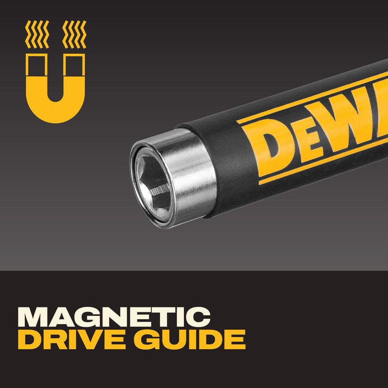 DEWALT 18 pc. Compact Magnetic Drive Guide Set, Yellow (DWAF2058CS)
