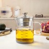 Abdodar 50oz Glass Oil Strainer Container with Fine Mesh Strainer
