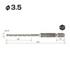 Vessel ACD-3.5 Concrete Drill Bit, Cushion Drill, 0.14 inch (3.5