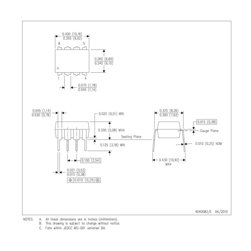 Horinktor 10pcs LM1458N LM1458 1458 Dual Operational Amplifier IC,DIP-8.
