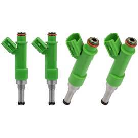 QUALINSIST 4 pcs Fuel Injectors 23250-0V010 Fit for 2010-2012 for Toyota Camry 2.5L, 2009-2012 for Toyota Highlander 2.7L, 2009-2012 for Toyota RAV4 2.5L, 12 Holes