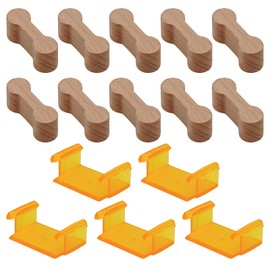 Wooden Train Accessories Connectors Accessories Wooden Train Extension Connectors Wooden Train Connectors Rails Wooden Railway with 5 Bridge Clips Pack of 10