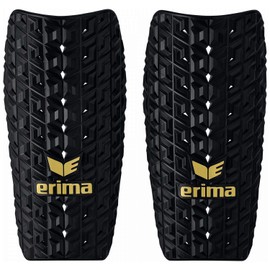 ERIMA Adult Evo Flex Shin Pads, Black/Gold, S