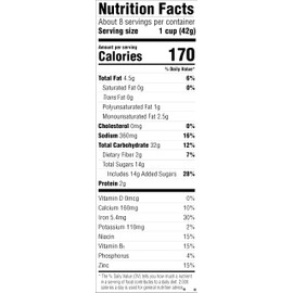 Mom's Best Honey Grahams Breakfast Cereal, Honey Graham Cereal Made with Real Honey, No High-Fructose Corn Syrup, No Artificial Flavors or Preservatives, Kosher Dairy, 11.5 OZ Box (Pack of 8)