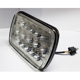 smd OEM style 7x6 inch Round Glass Lens Housing led built fits Cars, Truck and Van, LED High Low Beam Headlight Lamp Conversion Vehicle Light Assembly H6014/H6052/H6054