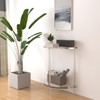 Carzi-Crea Acrylic Console Table 11.8" D x 23.6" W x