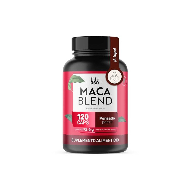 LIFE 360+ Maca Blend (Maca Negra, Amarilla y Roja)| 120