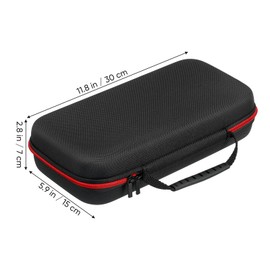 MAGICLULU Wireless Microphone System 1 Piece Wireless Microphone Bag Dual Microphone Bag Microphone Hard Microphone Bag Storage Bag for Travel Wireless Microphone Housing, black red, Two-tone" or