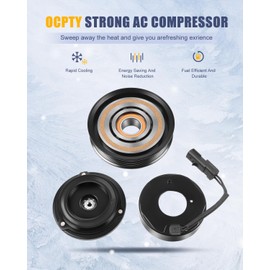 OCPTY AC Compressor Clutch for 2001-2007 for Chrysler Town & Country Voyager for Dodge Caravan for Grand Caravan3.3L 3.8L 5005441AA 5005441AC 5005441AD 5005441AI 5005440AA 5005440AC 5005441AH 1521612
