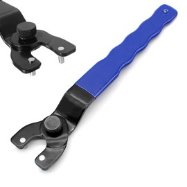D-Orange Adjustable Angle Grinder Spanner, 10-47 mm, Plastic Handle, 2 Pin Angle Grinder, Wrench, Pin Wrench, Suitable for Most Angle Grinders, Blue, Total Length 19 cm