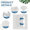 PATIKIL 5x5 Inch Removable Hinged Access Panel, 3Pcs ABS Plumbing