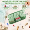 Travel Pill Organizer 3 Times a Day,Weekly Pill Case 7