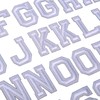 J.CARP 52Pcs White Alphabet A to Z Patches, Iron on