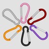 LESHIRY Large Carabiners Keychain 3" Aluminum D Shape Premium Durable