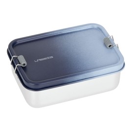Lässig Lunch Box Stainless Steel Solid Dark Blue/Light Blue