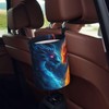 DXTKWL Car Trash Can Abstract Fire Dragon Waterproof Trash Bin