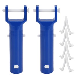 Nayciiy 2 Pcs Pool Vacuum Head Handle with 4 Pcs Butterfly V-Clips and Pins fits for Pool Spa Vacuum Head