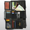 Manza Men's Leather Wallet with RFID Protection and Secret Compartment,