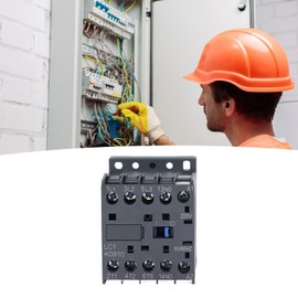 Mini AC Contactor, 9A AC Contactor, PC Flame Retardant Housing, 1 Normally Open, Mini K Type AC Contactor, for Household, Motor Contactors (#1)