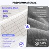 Warmiehomy Grounding Fitted Sheet, Double Size Grounding Mat Earthing UK