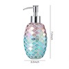 Motifeur Decorative Glass Lotion Dispenser/Soap Pump (Mermaid)