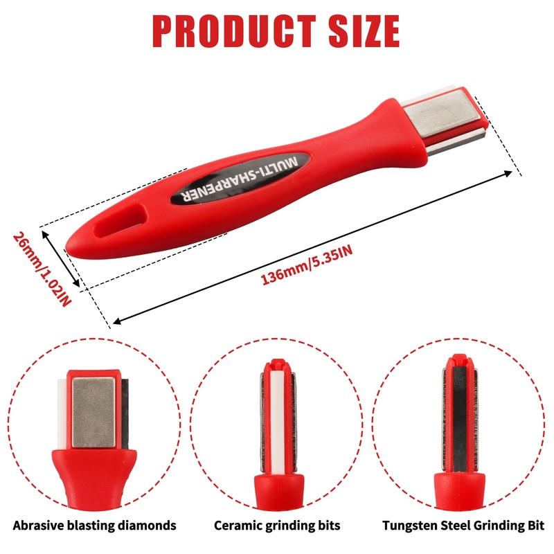 FYHBGR New multifunctional gardening tool sharpener, suitable for all kinds