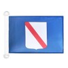 BOOTFLAGGE KAMPANIEN 45x30cm - CAMPANIA IN ITALIEN BOOTSFAHNE 30 x