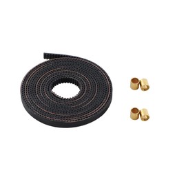 LEOWAY Timing Belt Length 2M, Open 2GT Timing Belt Pitch 2mm Width 6mm with 4pcs Copper Sleeve for Ender 3, Ender 3 V2, Ender 3 S, Ender 3 Pro, Ender-5 Series and CR-10 Series