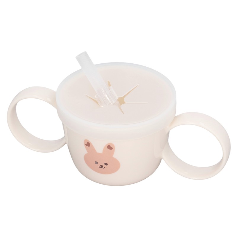 Baby Learning Drinking Cup 200mL Cartoon Animal Print Silicone Training