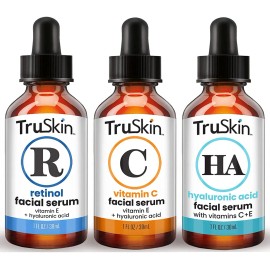 Sérum Facial Truskin Trio Con Ácido Hialurónico, Vitamina C