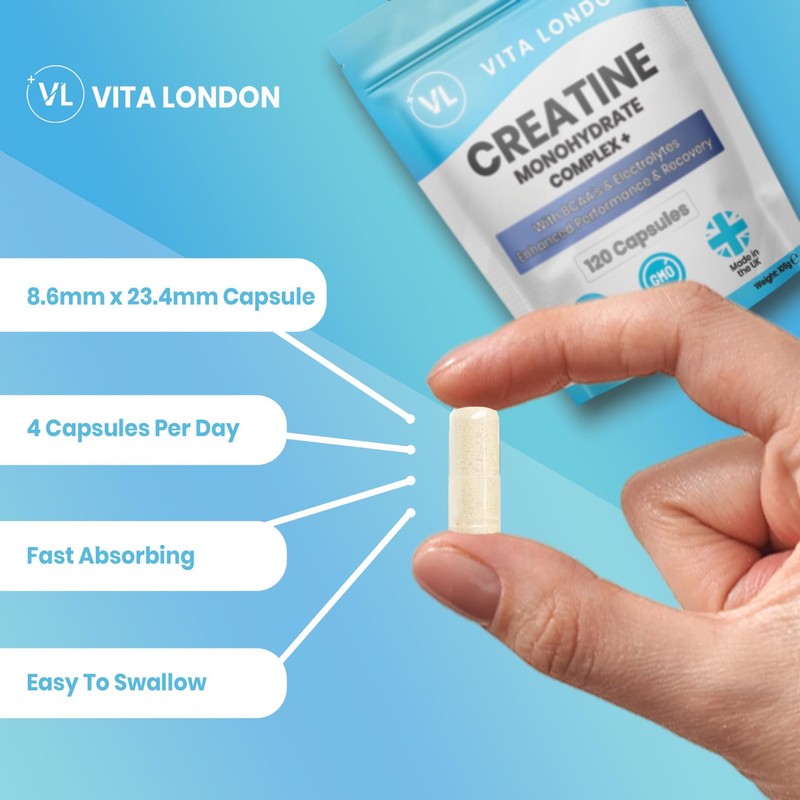 Creatine Monohydrate Complex + BCAA's & Electrolytes | 240 Vegan