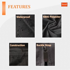 Pizza Oven Cover for Blackstone 16-in Propane Outdoor Pizza Oven with Stand 6824/6825,Heavy Duty 600D Polyester Pizza Oven Cover