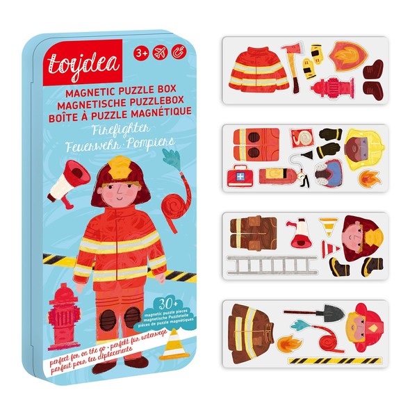 Toydea Magnetic Game Puzzle Box Fireman - Promotes Motor Skills