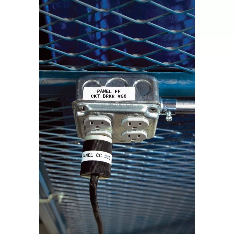 Brady All-Weather Permanent Adhesive Vinyl Label Tape w/ Ribbon for