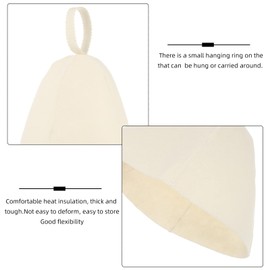 Operitacx 2pcs Women's Sauna Spa Beanie Heat Insulation Hat Made of Organic Material for Sauna Spa Bath for Female Friends