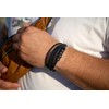 POLLDAN Mens Leather Bracelet with Adjustable Fit | Braided Mens