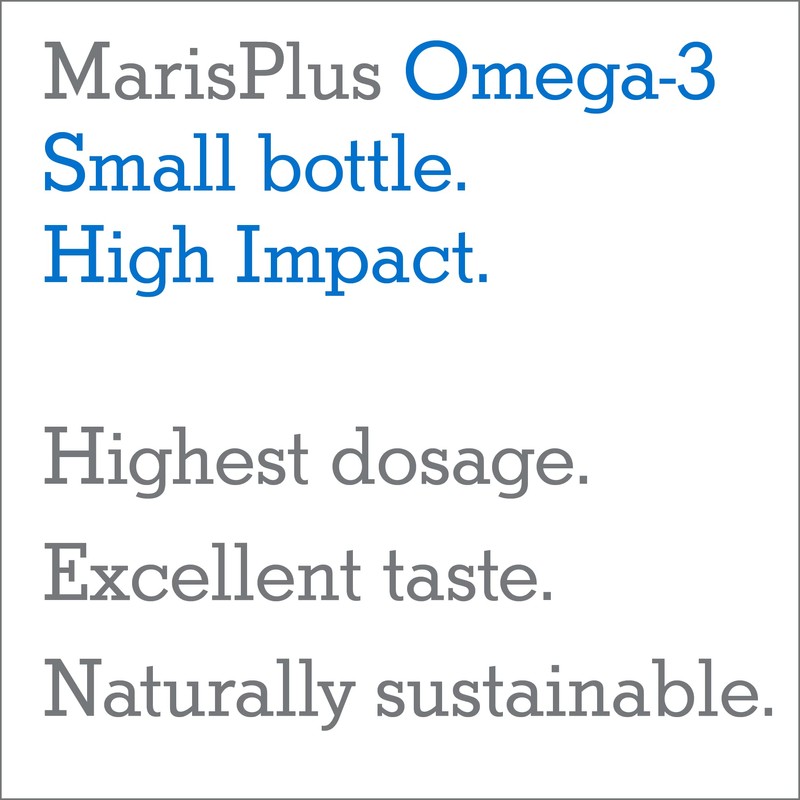 Maris Plus Omega-3 – Liquid Fish Oil, Lemon Flavour 150ml