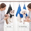 Pet Grooming Hammock for Nail Trimming – Adjustable Polyester Restraint