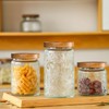 Adodeen 3-Pack 32oz Glass Jar With Airtight Lid,Kitchen Canisters For