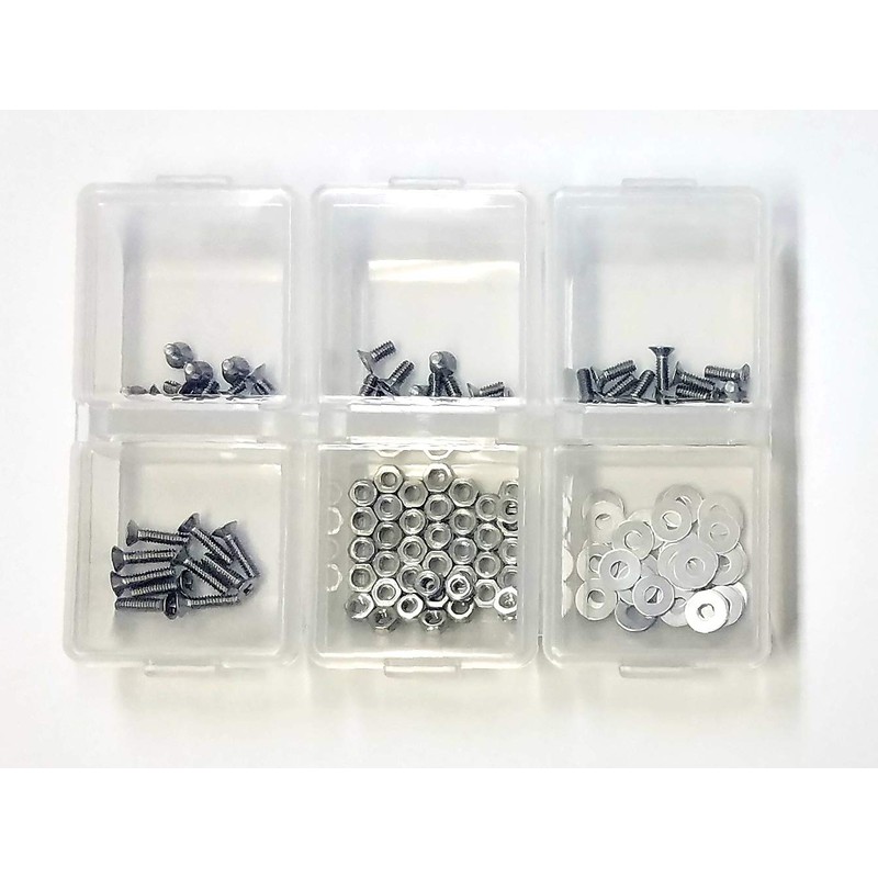 [M2x4-M2x8] Stainless Steel Countersunk Head Machine Screw Set [M2x4, M2x5,