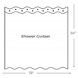 Goodbath 84 Inch Shower Curtain, Beach Sunset Extra Long Shower Curtain Set Waterproof Bathroom Bath Curtains, 72 x 84 Inch, Brown Blue Orange