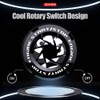Tybasthe Rotary Push Start Button Cover, Panda Car Accessories Engine