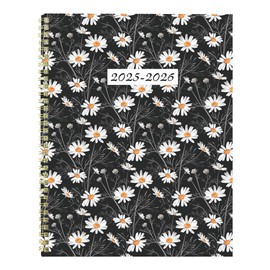 Blueline® Essential Academic Monthly Planner, 14 Months, July 2025 to August 2026, Twin-Wire Binding, Poly Cover, 11" x 8.5", Blossom Design, White (CA714PG.01-26)