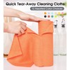 KitchLife Microfiber Cleaning Cloth Roll - Tear-Away Towels, Lint-Free, Reusable,