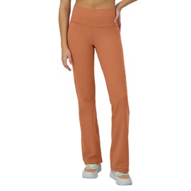 Champion Leggings, Soft Touch, Moisture Wicking, Flared Pants for Women (Plus, Canyon Red, Large