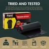 PAMI Large 30-Gallon Drawstring Trash Bags [35-Pack, Black] - Multipurpose
